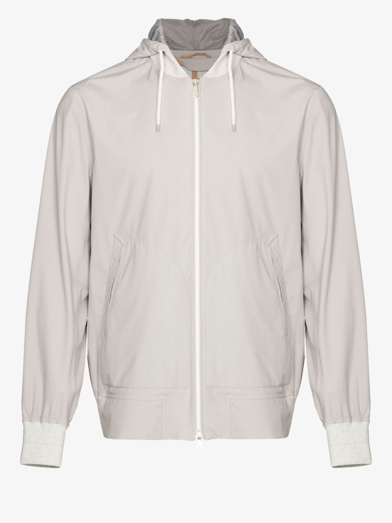 Detachable Hood Bomber Jacket