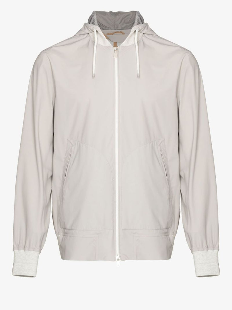 Detachable Hood Bomber Jacket