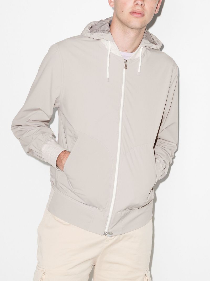 Detachable Hood Bomber Jacket