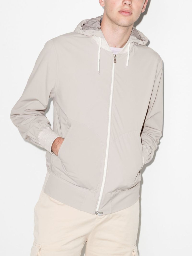 Detachable Hood Bomber Jacket