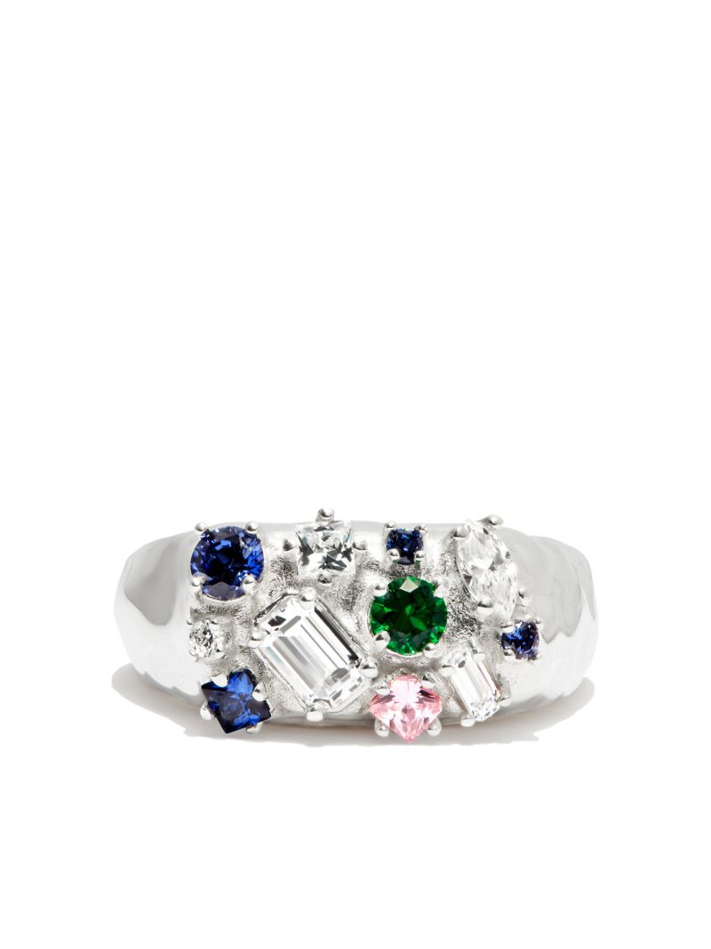 Sterling Silver Croisette Ring