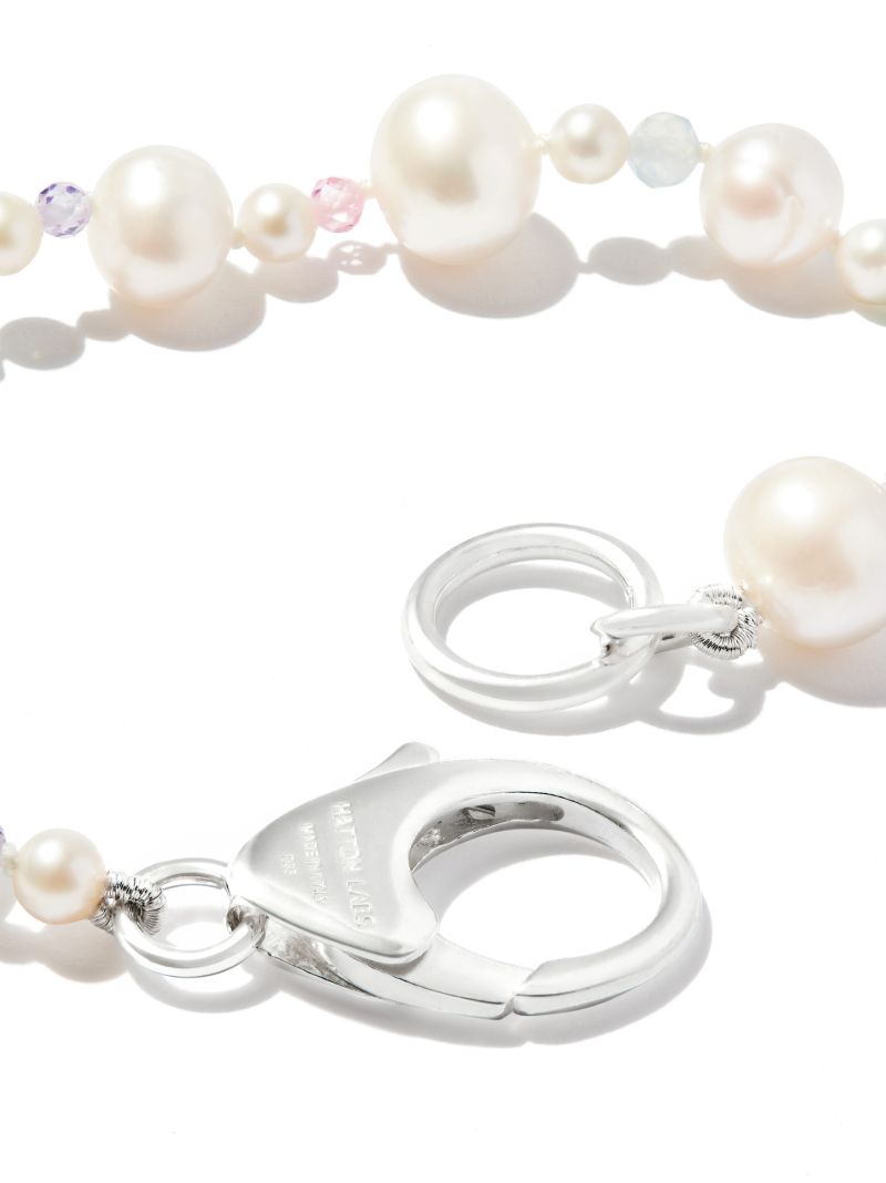 Sterling Silver Xl Pebbles Pearl Bracelet