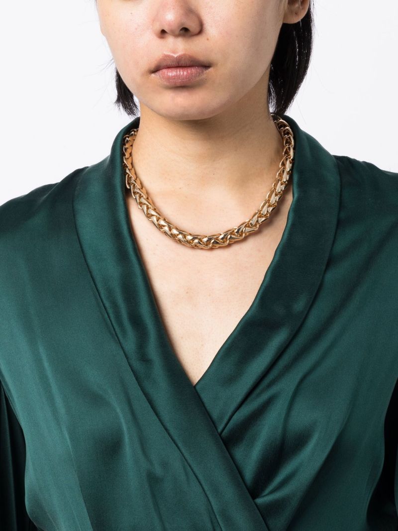 Gold-tone Chain-link Necklace