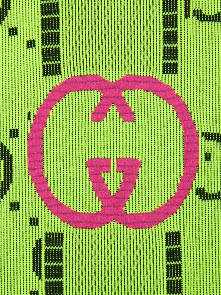 Green Gg Jacquard Leggings