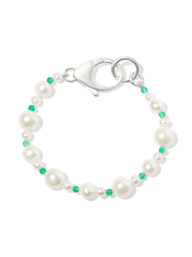 Sterling Silver Xl Pebbles Pearl Bracelet