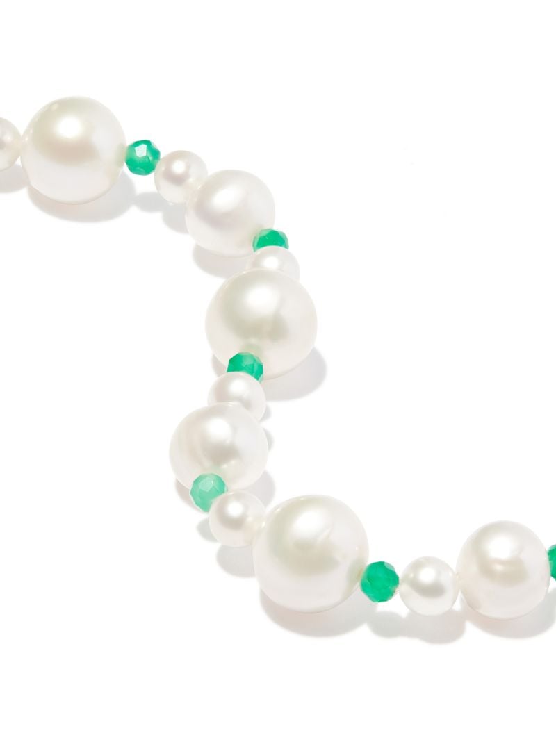 Sterling Silver Xl Pebbles Pearl Bracelet