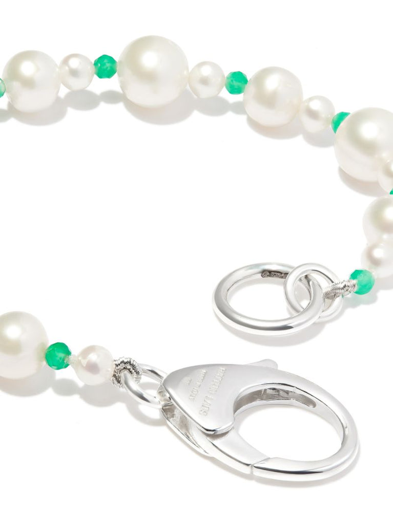 Sterling Silver Xl Pebbles Pearl Bracelet