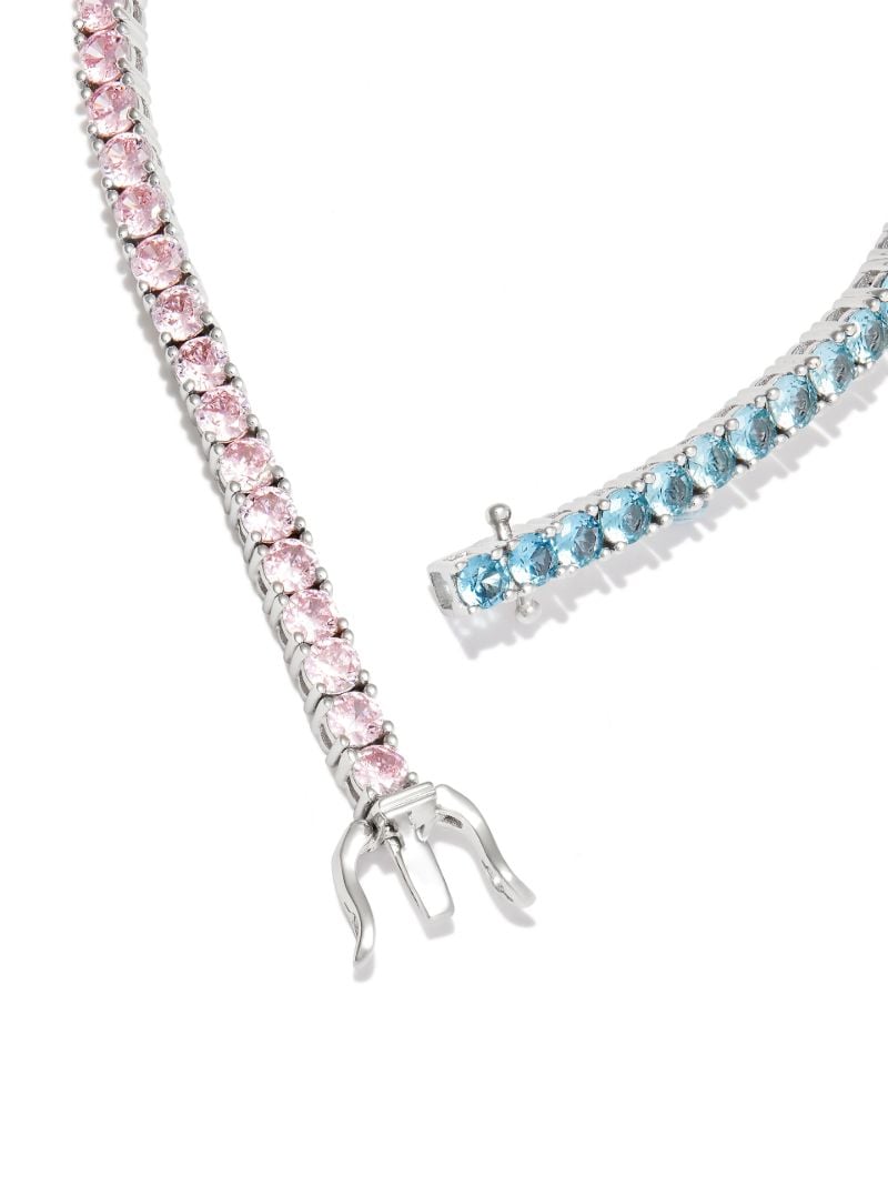 Sterling Silver Crystal Tennis Bracelet