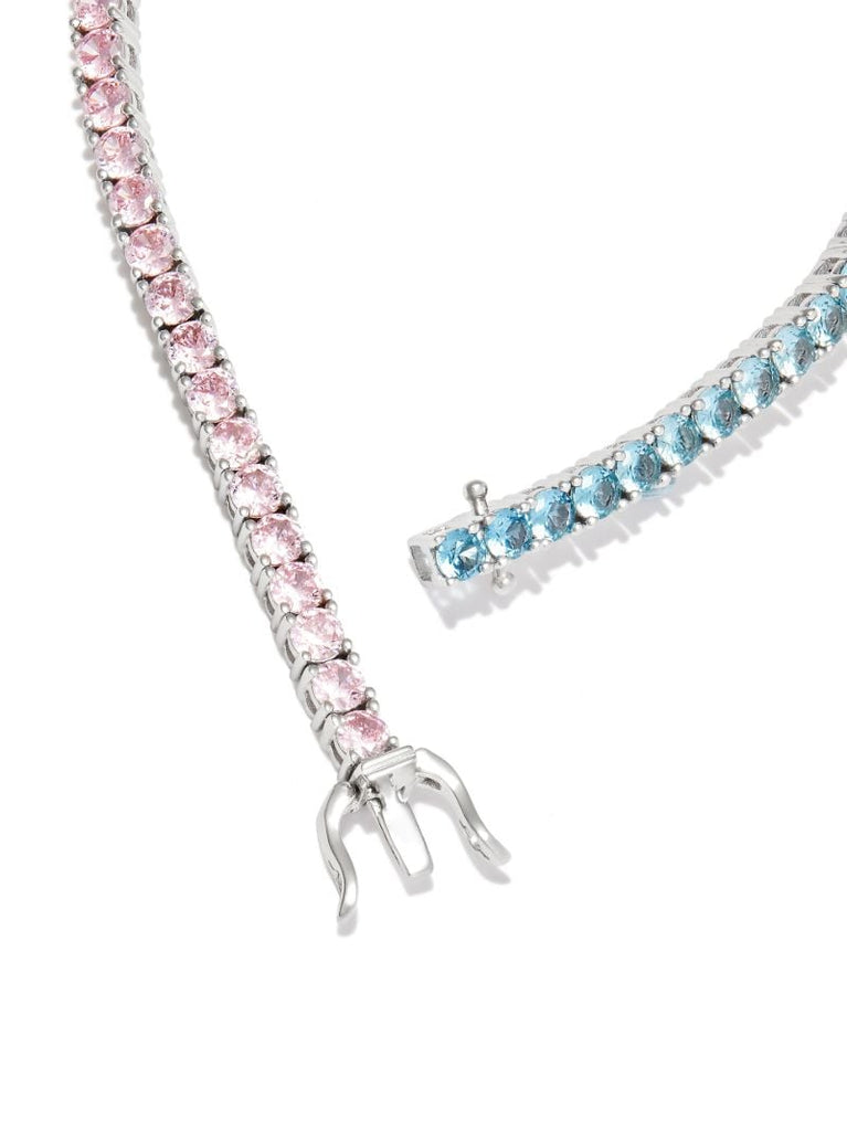 Sterling Silver Crystal Tennis Bracelet