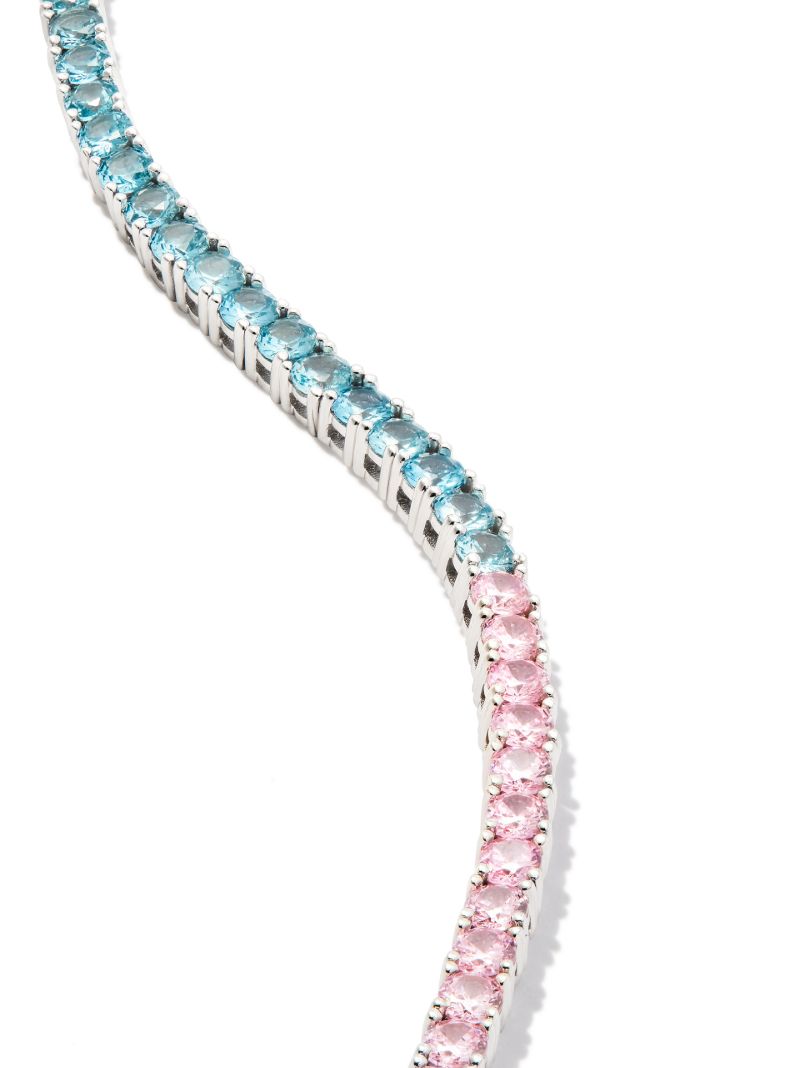 Sterling Silver Crystal Tennis Bracelet