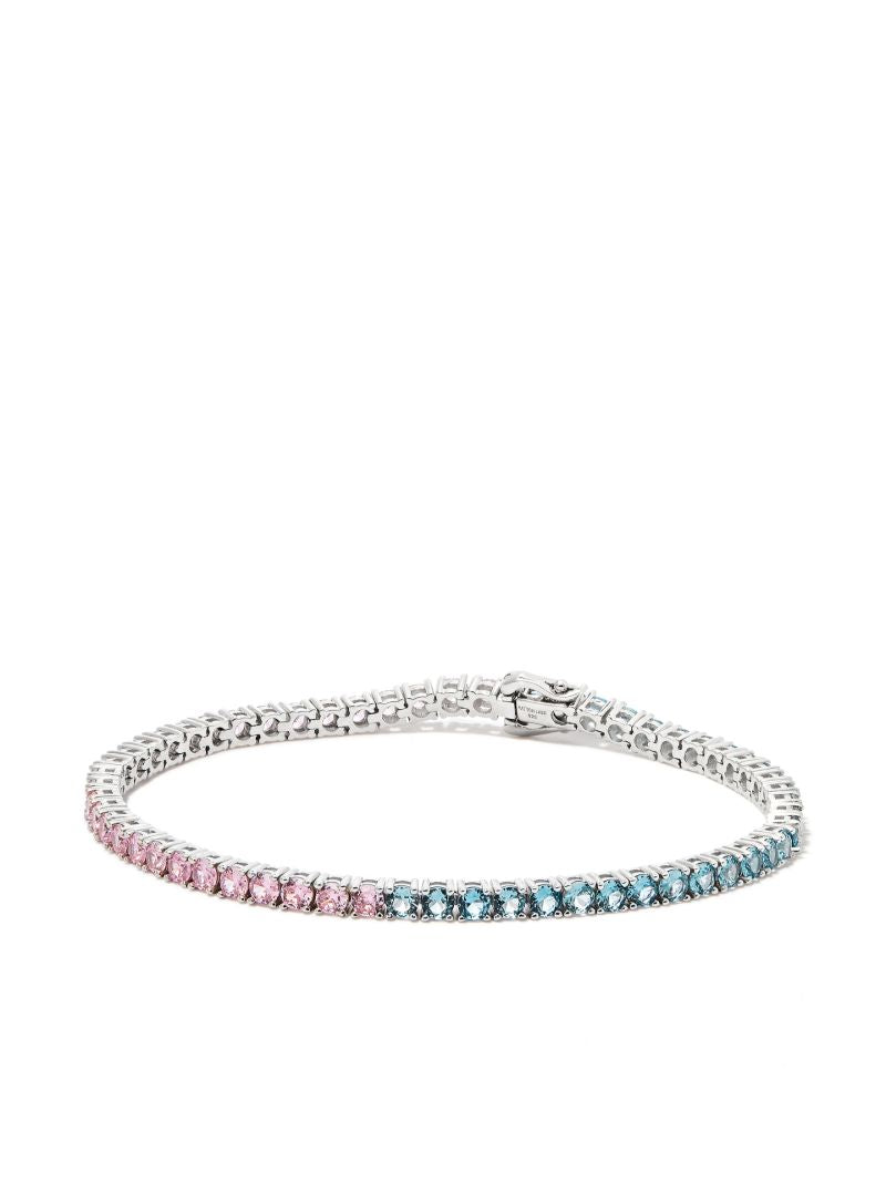 Sterling Silver Crystal Tennis Bracelet