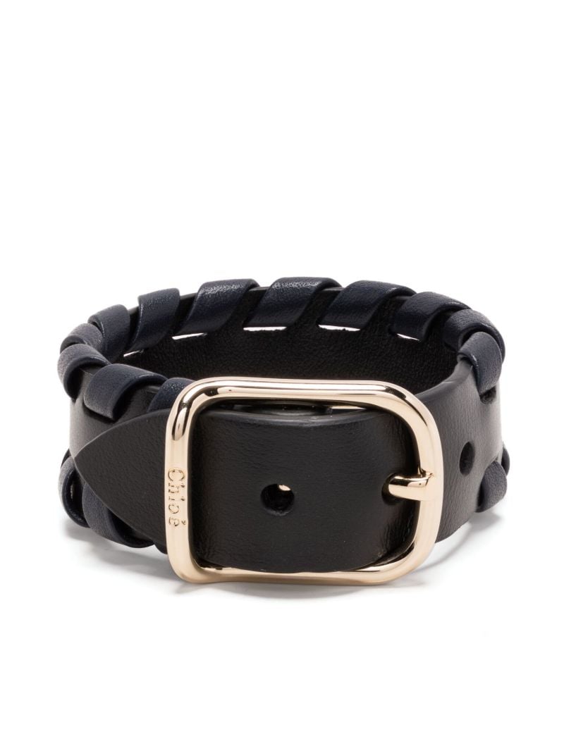 Gold-tone Mony Leather Bracelet