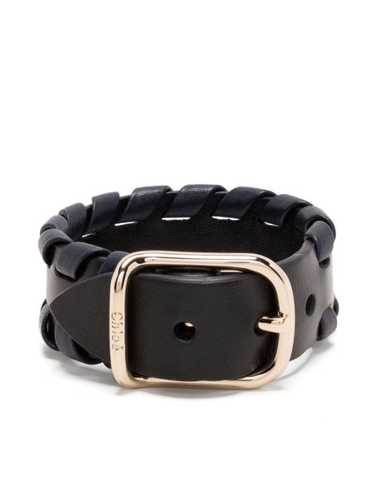 Gold-tone Mony Leather Bracelet
