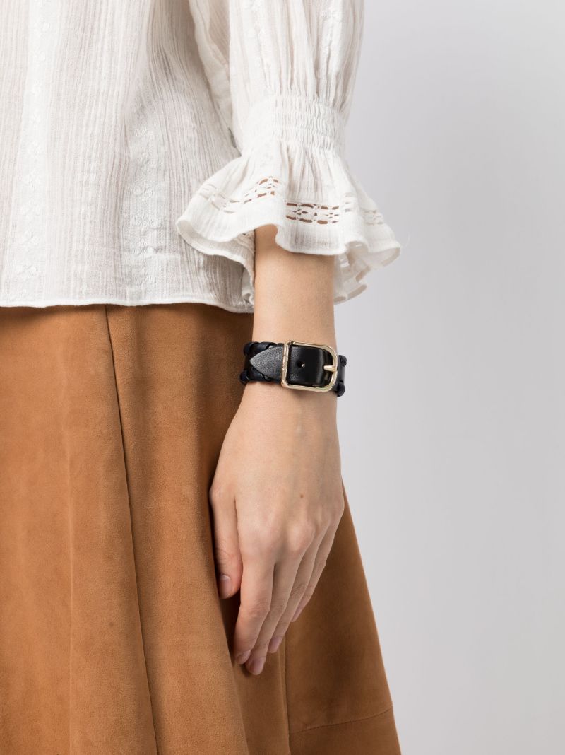 Gold-tone Mony Leather Bracelet
