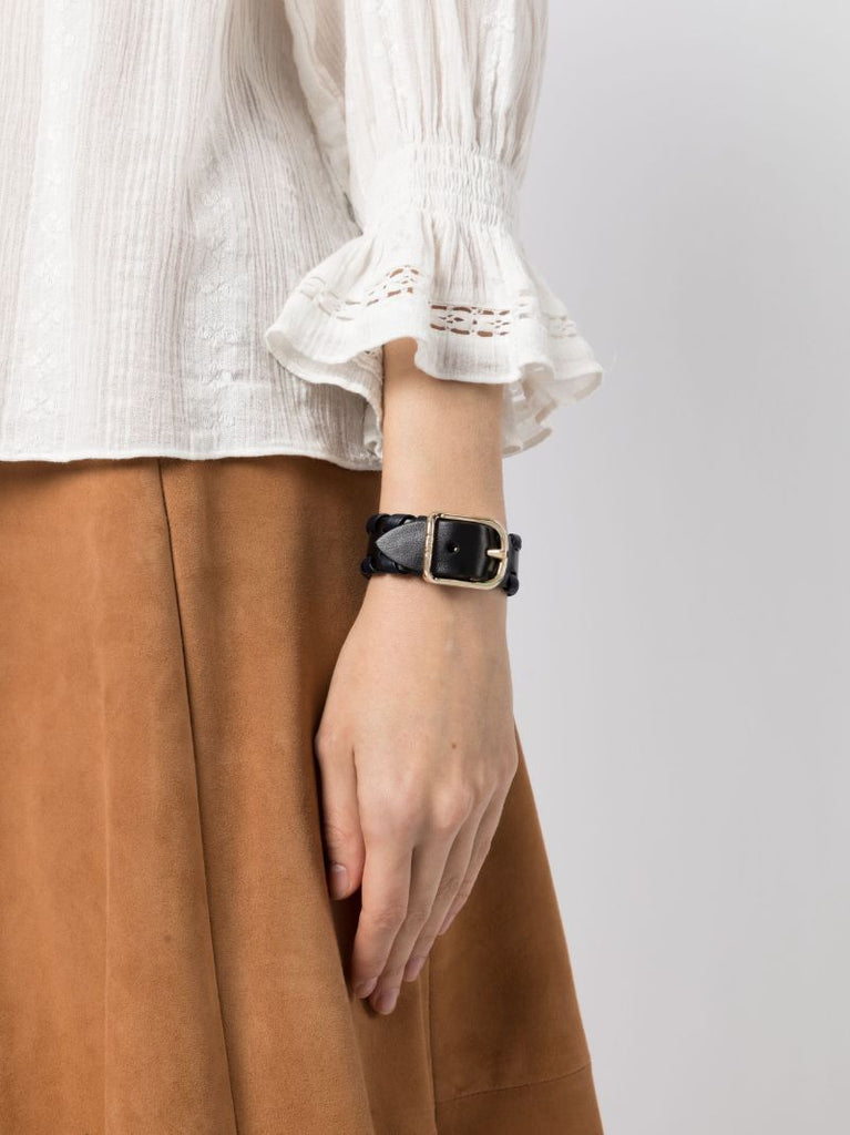 Gold-tone Mony Leather Bracelet