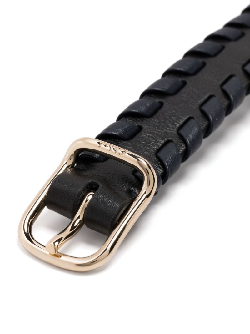 Gold-tone Mony Leather Bracelet