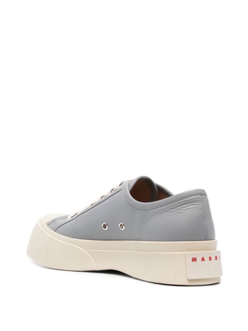 Grey Pablo Leather Sneakers