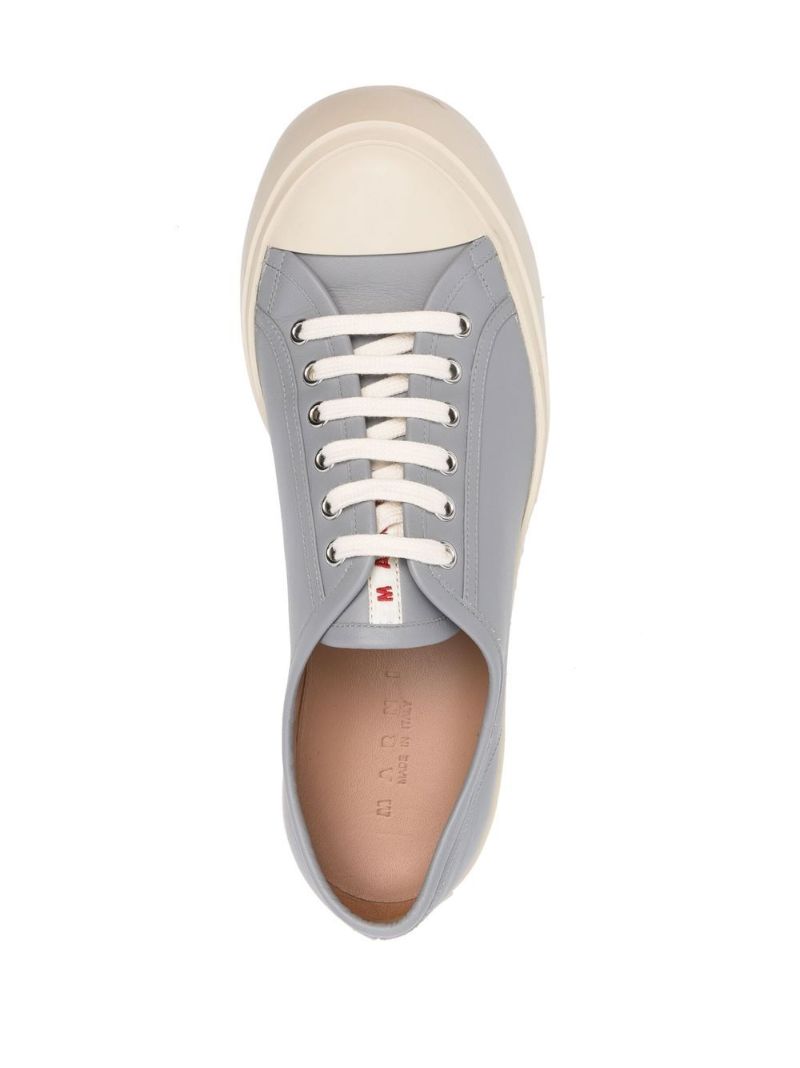Grey Pablo Leather Sneakers