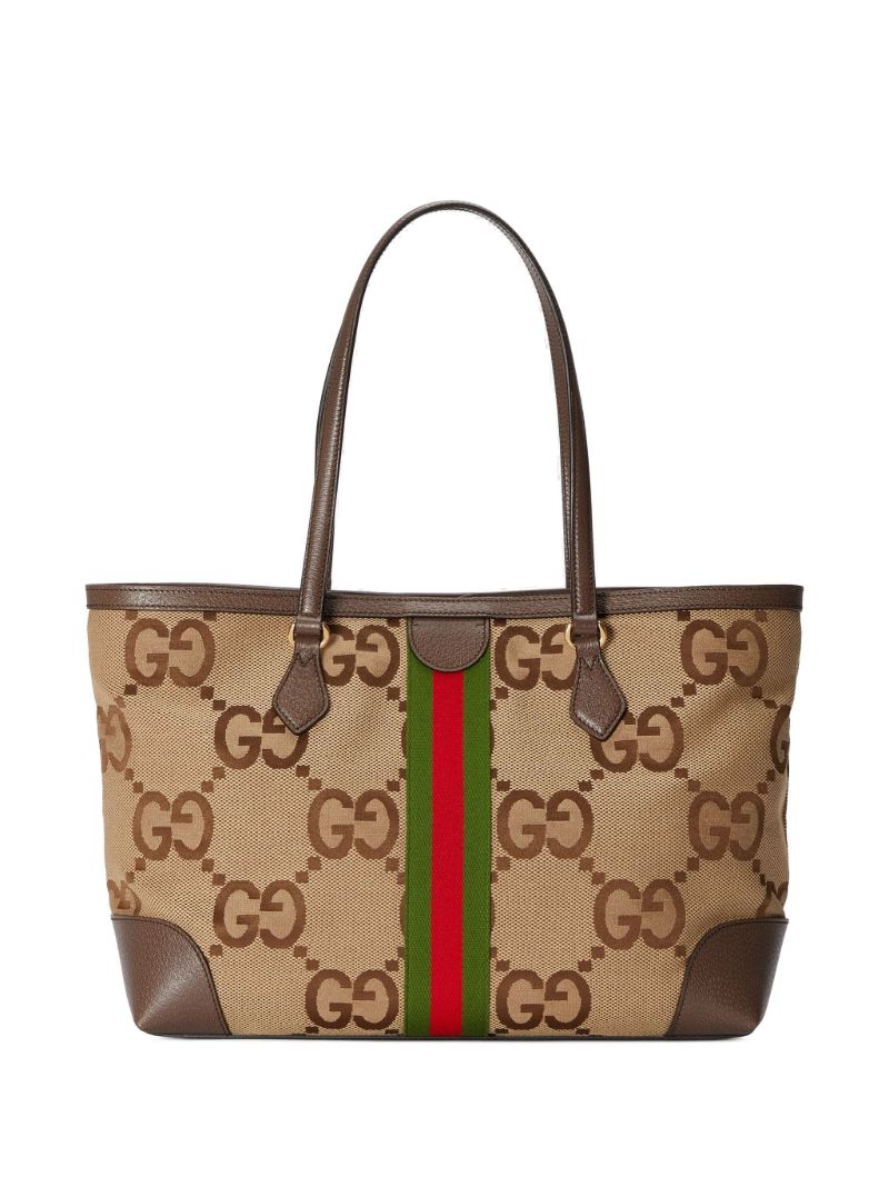Neutral Ophidia Medium Jumbo Gg Supreme Tote Bag