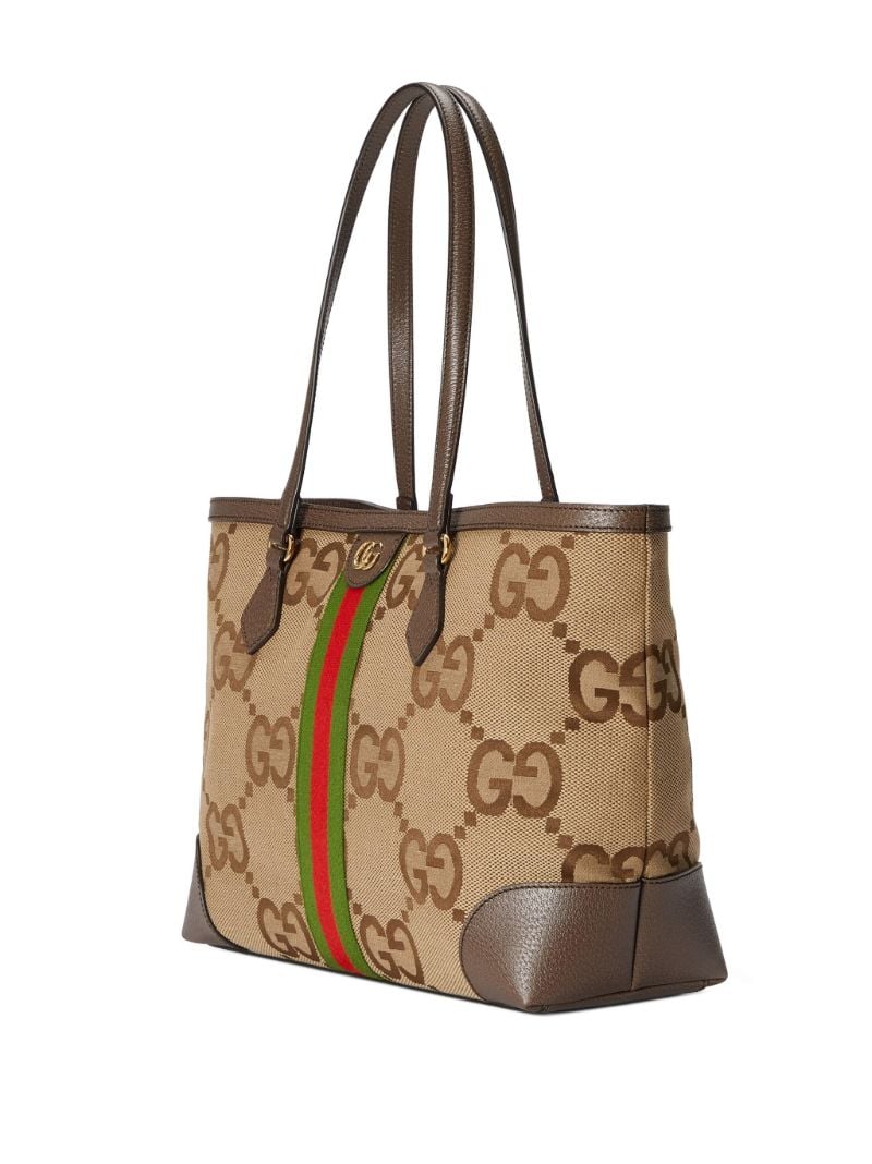 Neutral Ophidia Medium Jumbo Gg Supreme Tote Bag