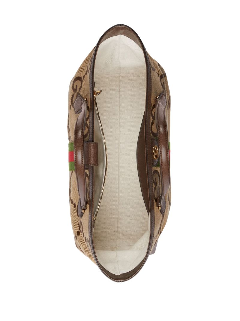 Neutral Ophidia Medium Jumbo Gg Supreme Tote Bag