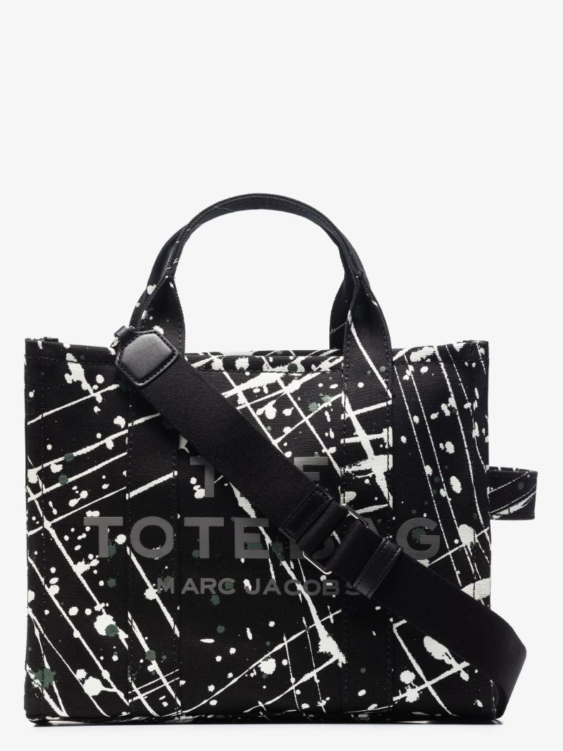 Black the Splatter Mini Tote Bag