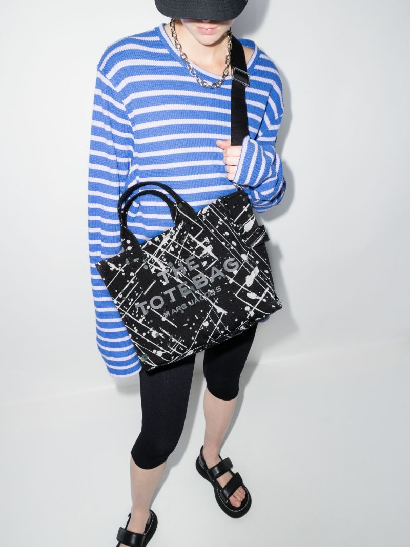 Black the Splatter Mini Tote Bag