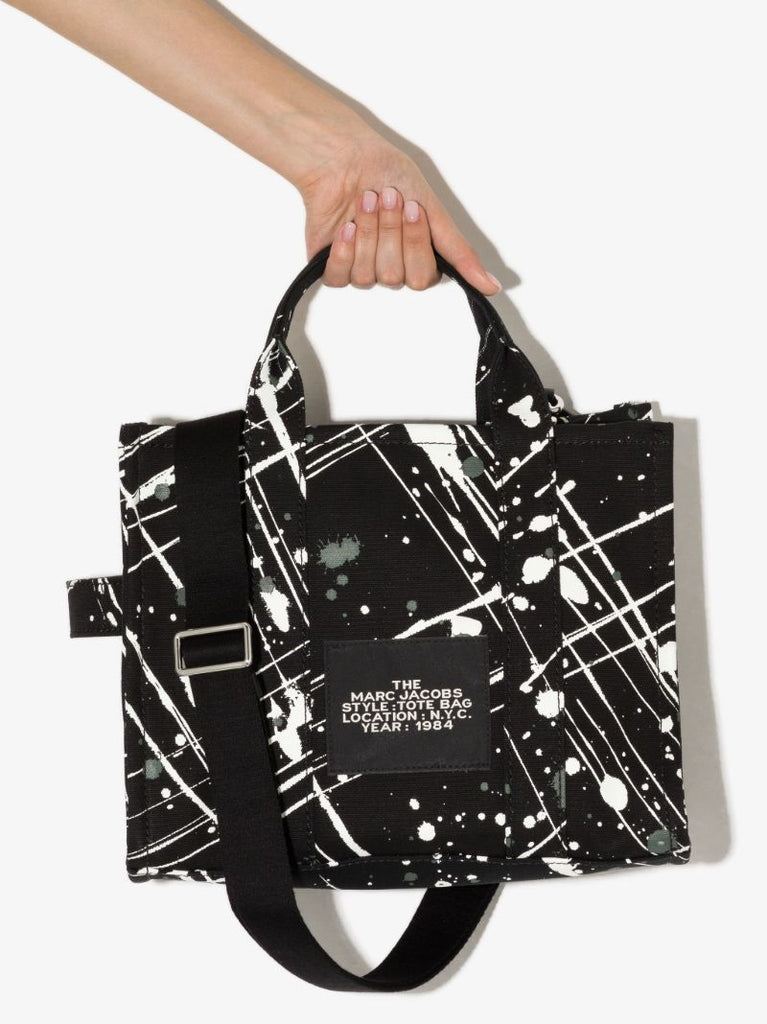 Black the Splatter Mini Tote Bag