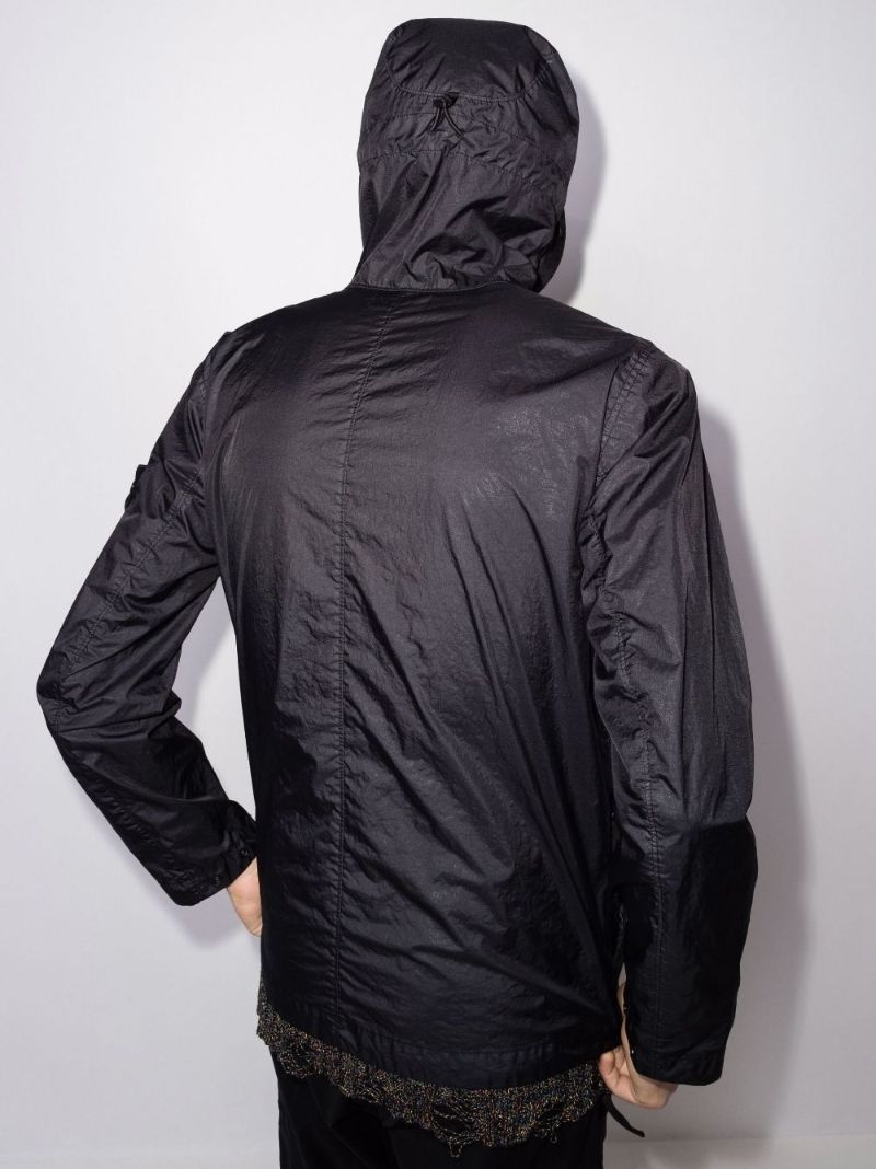 Logo Patch Hooded Jacket