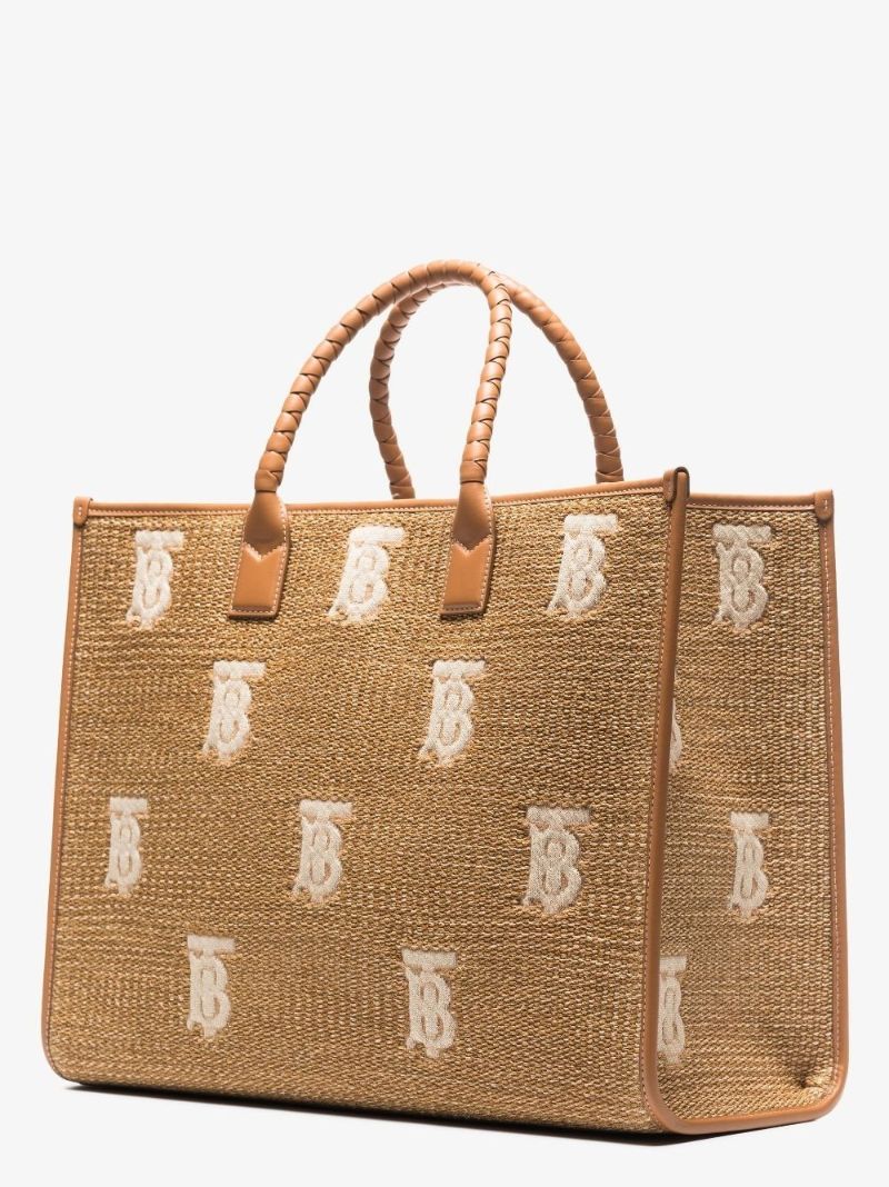 Neutral Freya Logo Embroidered Tote Bag