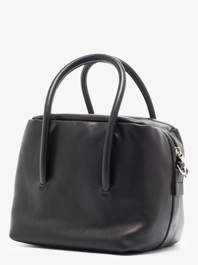 Black Duet Mini Leather Tote Bag
