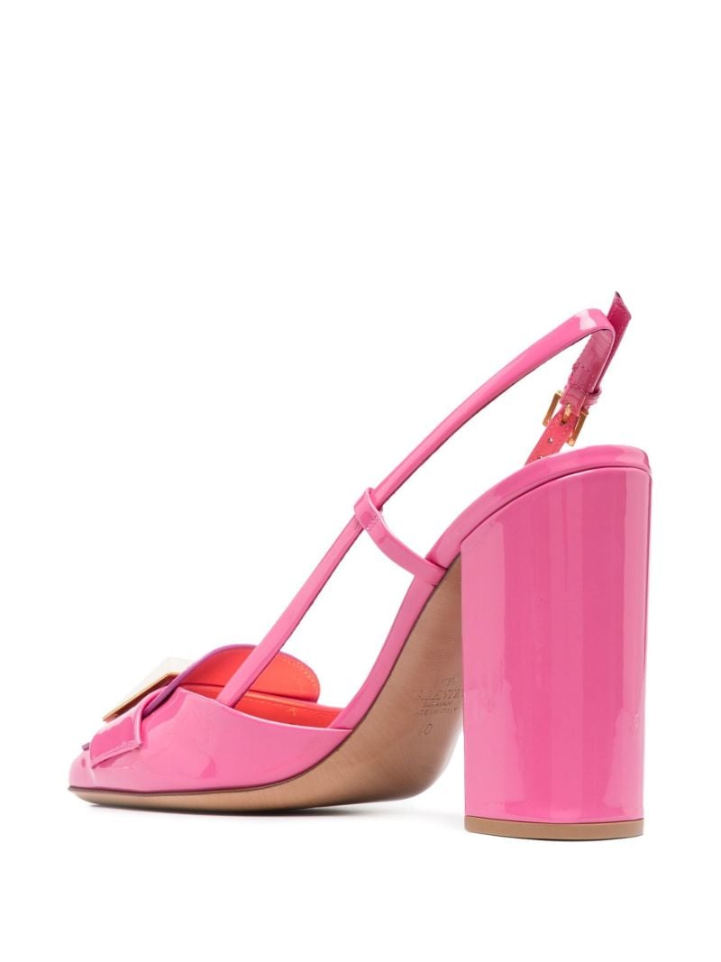 Pink One Stud 115 Patent Leather Pumps