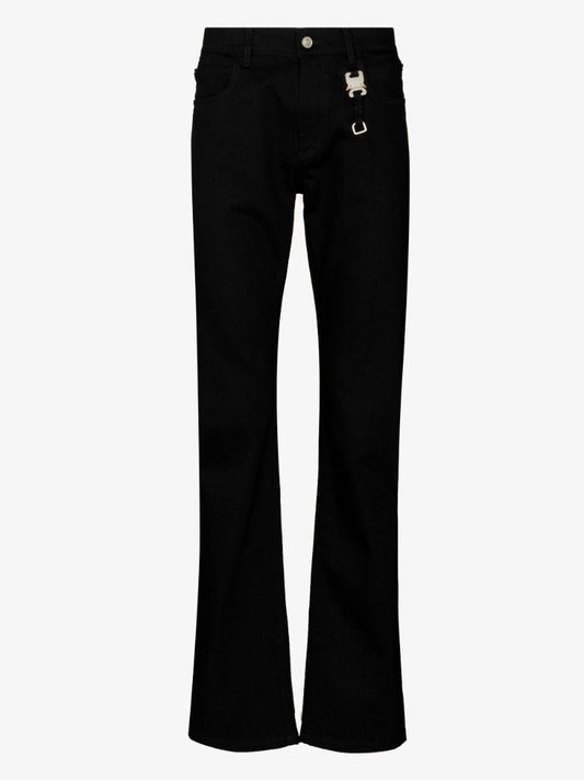 Buckle Clip Straight Leg Jeans