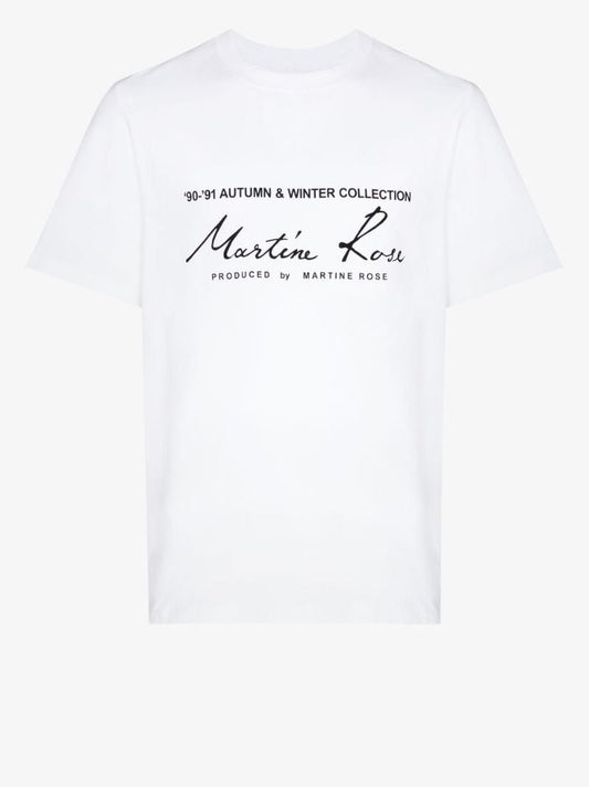 White Classic Logo Cotton T-shirt