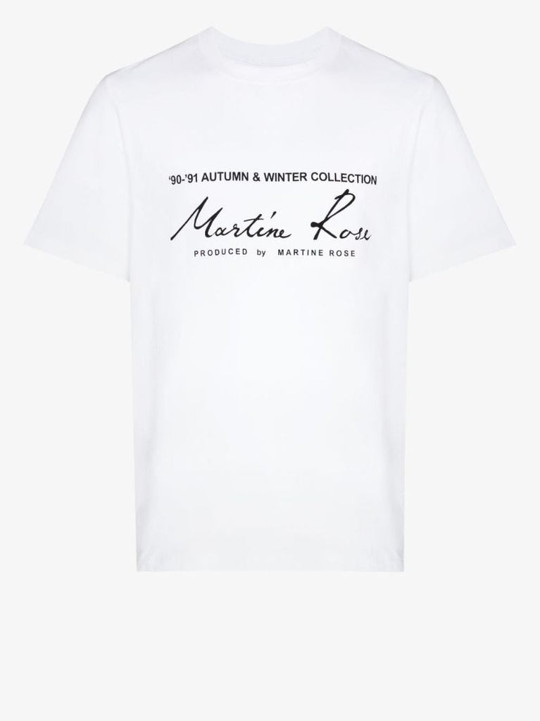 White Classic Logo Cotton T-shirt