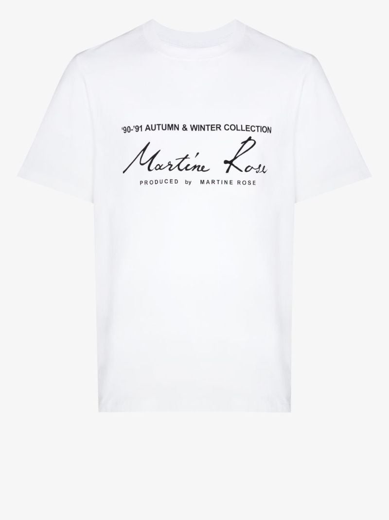 White Classic Logo Cotton T-shirt
