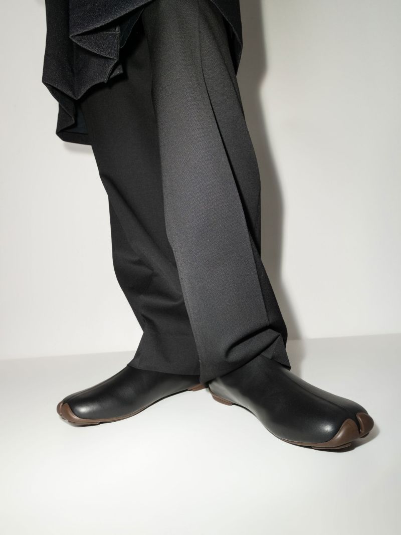 Black Leather Ankle Boots