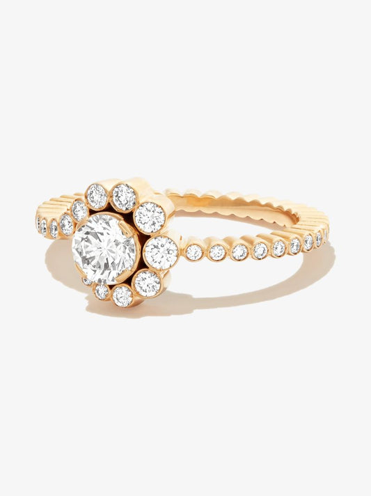 18k Yellow Gold Celestine De Diamant Diamond Ring