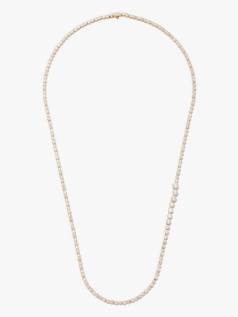 18k Yellow Gold Nuage De Tennis Diamond Necklace