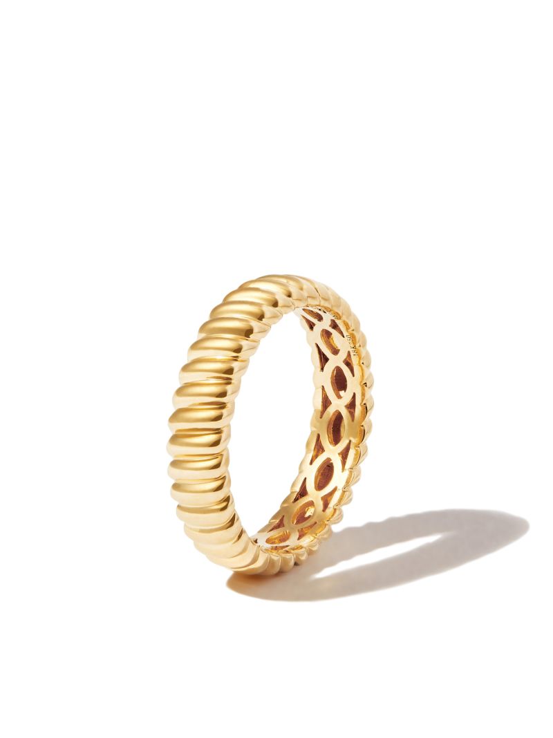 18k Yellow Gold Thin Zoe Ring