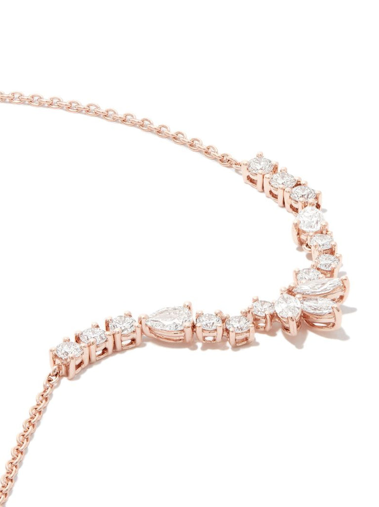 18k Rose Gold Grace Diamond Necklace