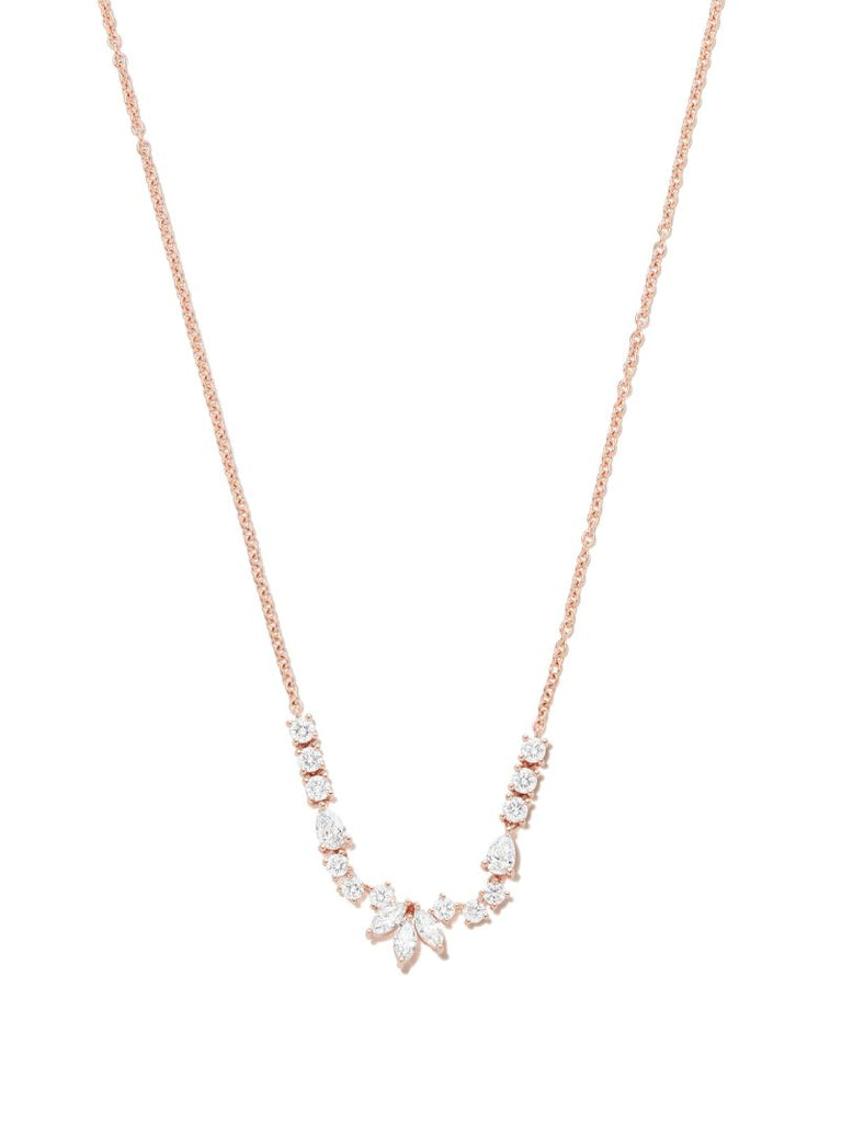 18k Rose Gold Grace Diamond Necklace