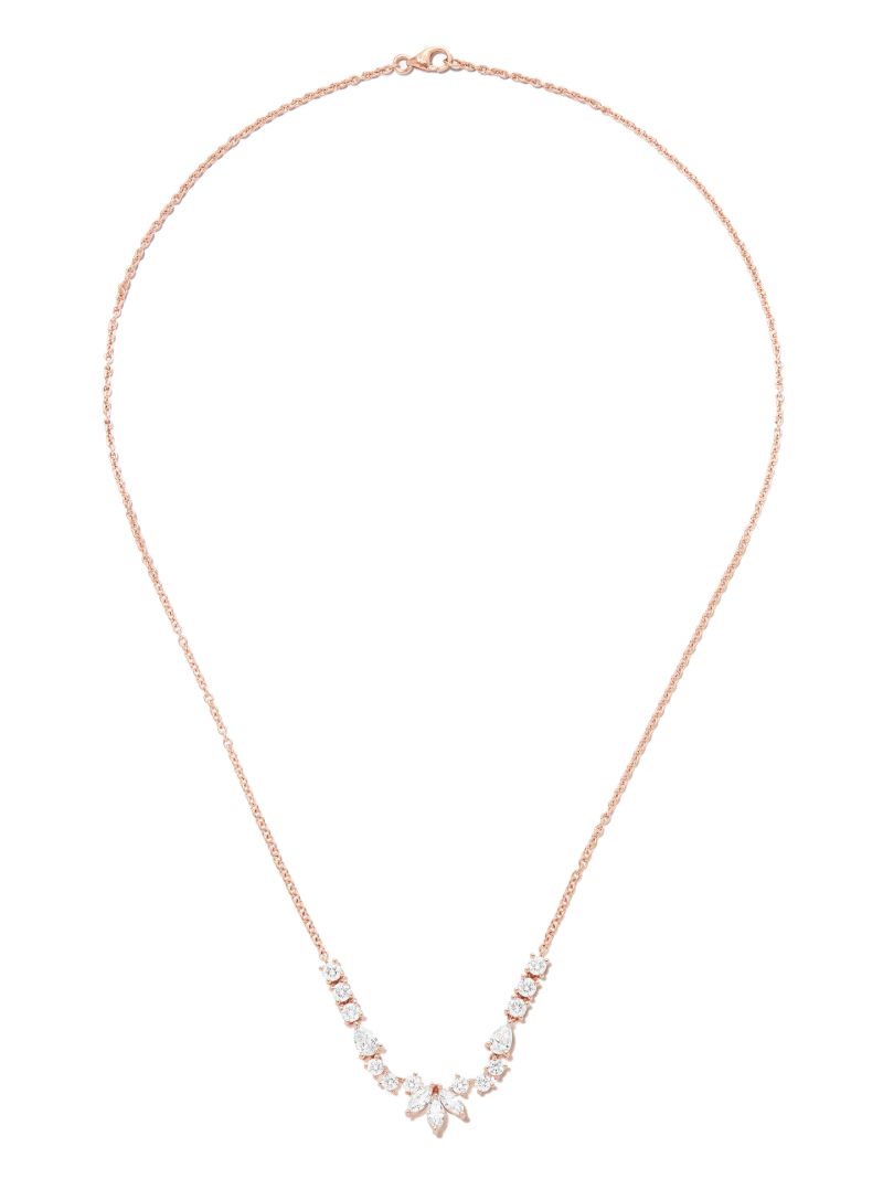 18k Rose Gold Grace Diamond Necklace