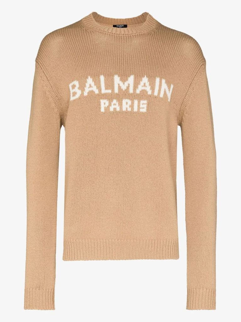Logo Intarsia Wool Sweater