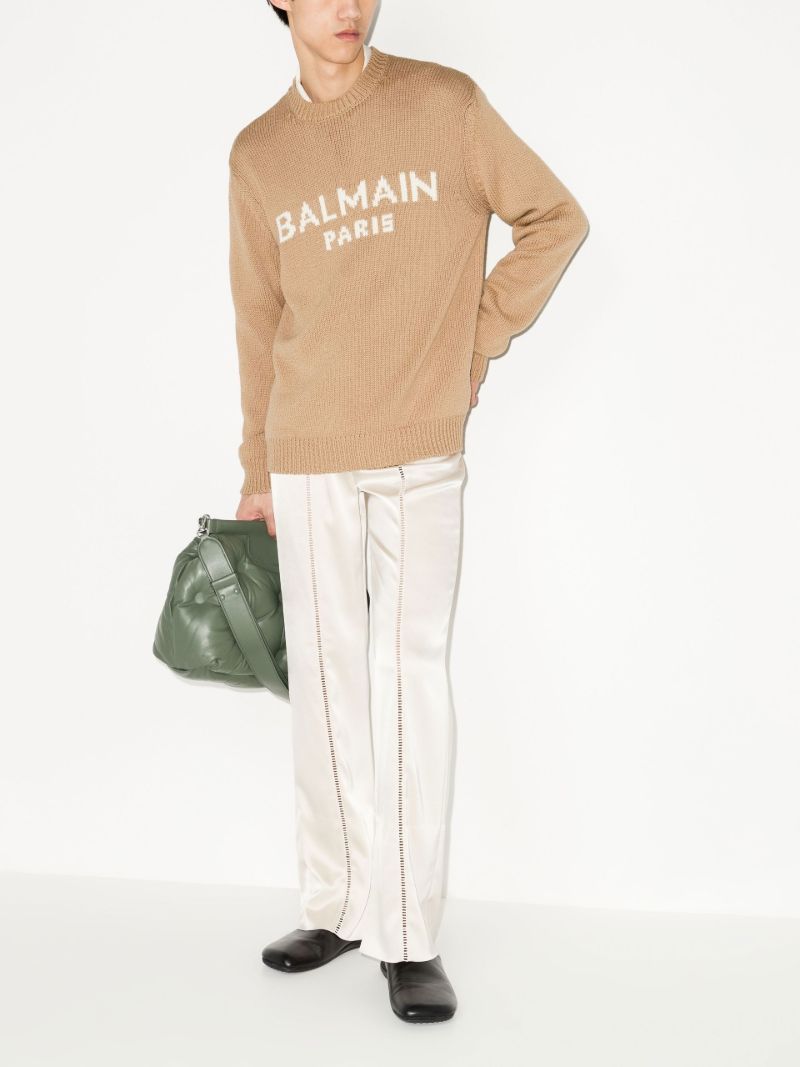 Logo Intarsia Wool Sweater