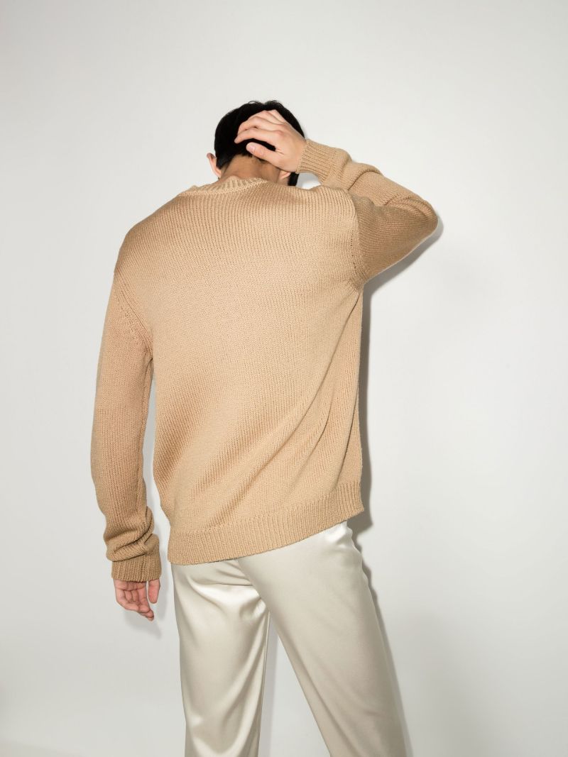 Logo Intarsia Wool Sweater