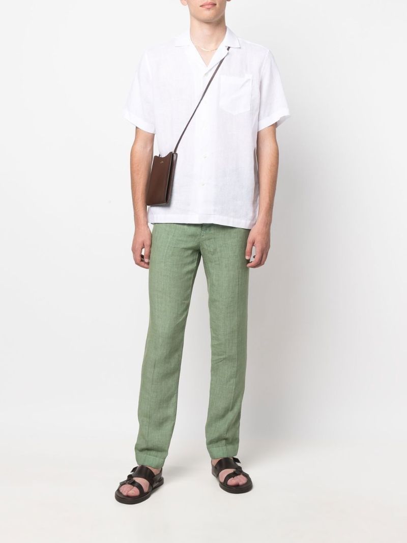 Whiter Short Sleeved Linen Shirt