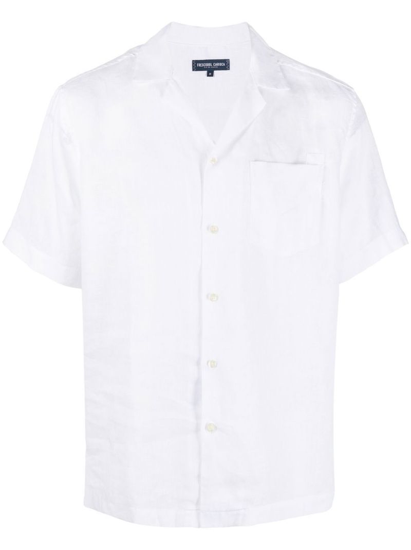 Whiter Short Sleeved Linen Shirt