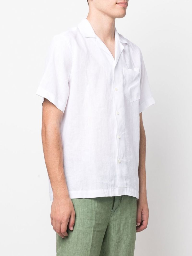 Whiter Short Sleeved Linen Shirt