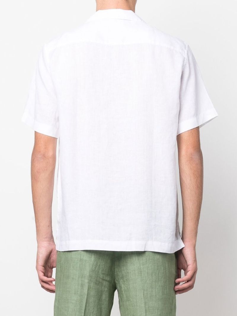 Whiter Short Sleeved Linen Shirt